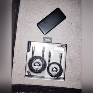 Universal 10ft & 4ft Braided Charging Type-C Cable Multi-Pack & Charging Bank